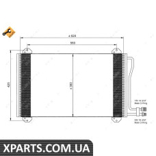 Pадиатор кондиционера MB Sprinter 901-904 TDI/CDI 96-06 NRF 35811