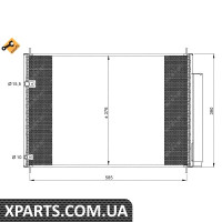 Радіатор кондиціонера NRF 35839