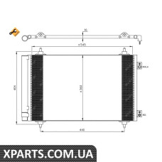 Радіатор кондиціонера NRF 35844