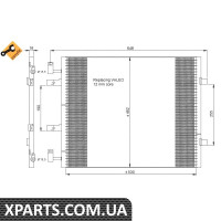 Радіатор кондиціонера Renault Trafic 2.0CDTI 06-NRF 35845