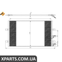 Радіатор кондиціонера Ford Transit 2.2-3.2TDCI 06-14 NRF 35846