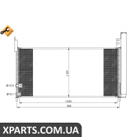 Радіатор кондиціонера NRF 35863