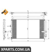 Pадиатор кондиционера NRF 35865