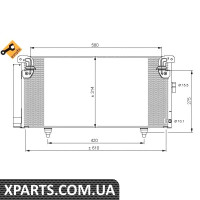 Радіатор кондиціонера NRF 35868