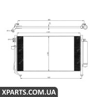 Pадиатор кондиционера NRF 35869