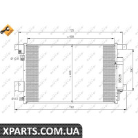 Радіатор кондиціонера NRF 35872