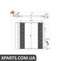 Радіатор кондиціонера 0.6/0.7I/0.8CDI NRF 35874