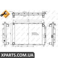 Радіатор кондиціонера NRF 35886