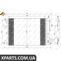 Радіатор кондиціонера NRF 35889