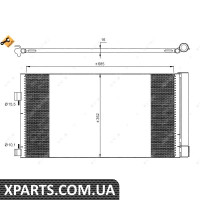 Pадиатор кондиционера NRF 35890