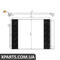 Радіатор кондиціонера NRF 35906