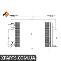 Радіатор кондиціонера Opel Astra J/Zafira 1.4-1.08 09- NRF 35918