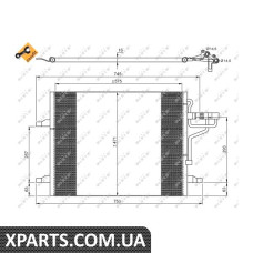 Радіатор кондиціонера NRF 35936