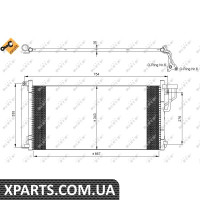 Радіатор кондиціонера NRF 35962