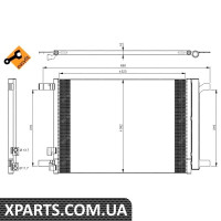 Радіатор кондиціонера NRF 35968