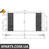 Pадиатор кондиционера Opel Movano/Renault Master III 2.3 CDTI/dCi 10- NRF 35972