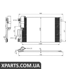 Радіатор кондиціонера NRF 35974