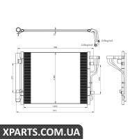 Радіатор кондиціонера NRF 35986
