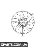 Вентилятор охолодження двигуна NRF 47422