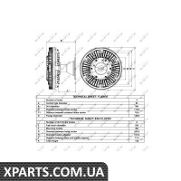 Віскомуфта вентилятора NRF 49014