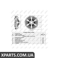 Віскомуфта вентилятора NRF 49040