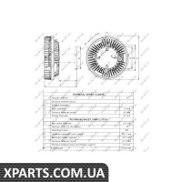 Віскомуфта вентилятора NRF 49089