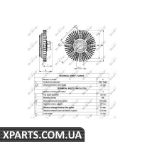 Віскомуфта вентилятора NRF 49521