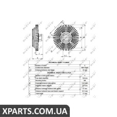 Вискомуфта вентилятора NRF 49521