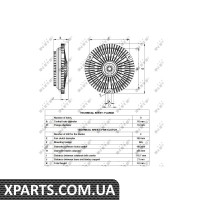 Віскомуфта вентилятора NRF 49532