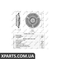Муфта вентилятора MB Sprinter 901-903 2.3D/2.9D 95-06 NRF 49536