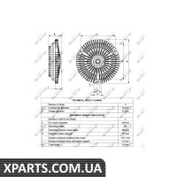 Віскомуфта вентилятора NRF 49537