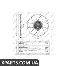 Муфта вентилятора MB Sprinter 906 2.2CDI OM651 09-6 лопат NRF 49539