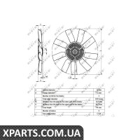 Муфта вентилятора MB Vito W639/Sprinter 2.2CDI 09- NRF 49543