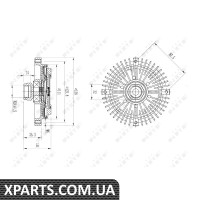 Віскомуфта вентилятора NRF 49567