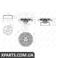 Віскомуфта вентилятора NRF 49584