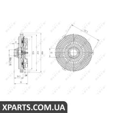 Муфта вентилятора Audi A4-A8/VW Passat 2.5TDI 97- NRF 49590