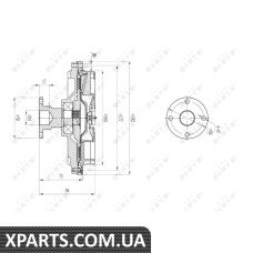 Віскомуфта вентилятора NRF 49591