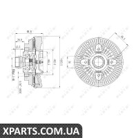 Віскомуфта вентилятора NRF 49610