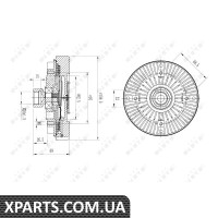 Муфта вентилятора BMW X5 E53 00-06 NRF 49611