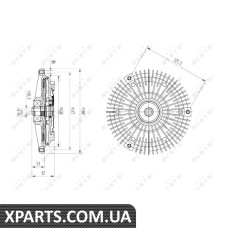 Вискомуфта вентилятора NRF 49615