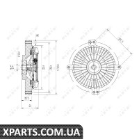 Віскомуфта вентилятора NRF 49641