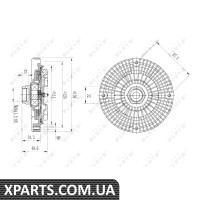 Вискомуфта вентилятора NRF 49642