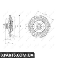 Віскомуфта вентилятора NRF 49673