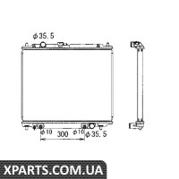 Радіатор охолодження Mitsubishi Pajero 2.8D 93-99 NRF 50001