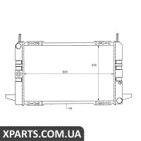 Радіатор двигуна NRF 50111