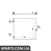Pадиатор охлаждения двигателя NRF 50139