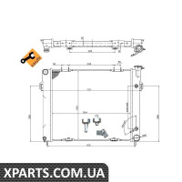 Радіатор NRF 50202