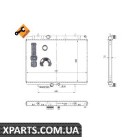 Радіатор охолодження NRF 50438