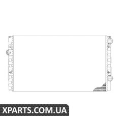 Радіатор двигуна NRF 50454