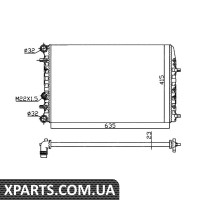 Радіатор охолодження NRF 50542